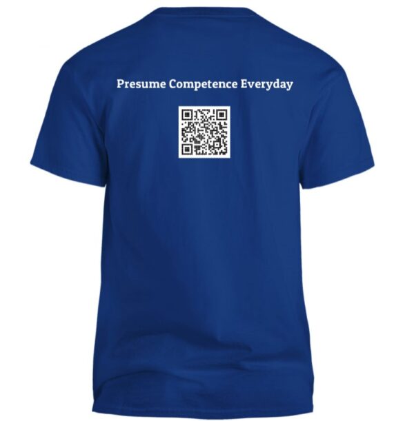 Center 4 Spelled Communication Logo Tee – Blue - Image 2